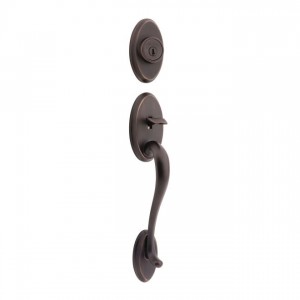 Kwikset 801SELIP-S Shelburne Double Cylinder Exterior Handleset SmartKey