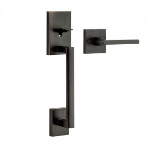 Kwikset 815SCEHFL Passage San Clemente Handleset with Halifax Interior Trim No Deadbolt