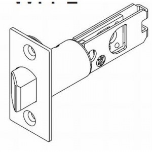 Kwikset 84294 2-3/8" UL Wide Face Springlatch