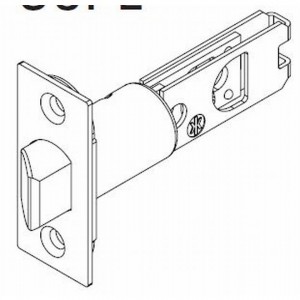Kwikset 84296 2-3/8" UL Square Corner Springlatch
