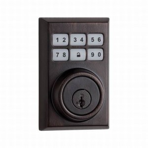 Kwikset 909CNT Contemporary Smartcode Touchpad Electronic Deadbolt SmartKey