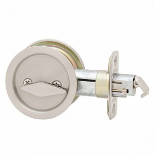 Kwikset CP335 Round Privacy Pocket Door Lock