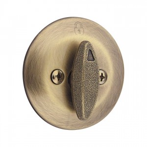 Kwikset CP 663 Sgl Turnpiece Deadbolt W/ Plate V1