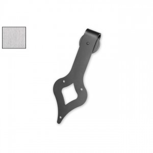 Leatherneck 0115-5070 Wide Teardrop 411 Hanger for Flat Track Brushed Stainless Steel