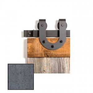 Leatherneck 0119-2794 Horseshoe 403-Q Hanger with Quiet Wheel for Flat Track - Clear Coated