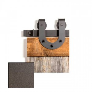 Leatherneck 0119-8094 Horseshoe 403-Q Hanger with Quiet Wheel for Flat Track - Painted Bronze