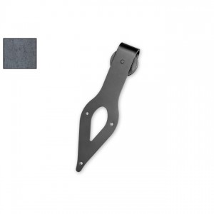 Leatherneck 0120-2725 Teardrop 410-Q Hanger with Quiet Wheel for Flat Track - Clear Coated