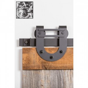 Leatherneck 0120-3051 Double Bar Horseshoe 403DB-Q Hanger with Quiet Wheel for Flat Track Machine Polished