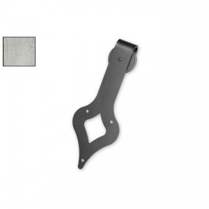 Leatherneck 0120-4002 Wide Teardrop 411-Q Hanger with Quiet Wheel for Flat Track Mill Stainless Steel