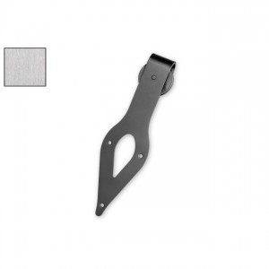 Leatherneck 0120-5025 Teardrop 410-Q Hanger with Quiet Wheel for Flat Track Brushed Stainless Steel