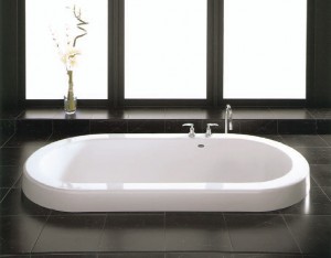 Neptune Zen group ZEN 3672 Drop-in Oval Bathtub