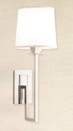 Norwell Maya Single Sconce w/White Shade - 9675