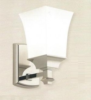 Norwell Sapphire Single Sconce w/Shiny Opal Glass - 9711