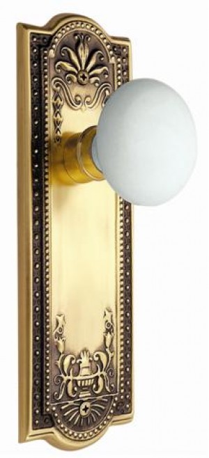 Nostalgic Meadows Plate w/Porcelain Privacy Knob