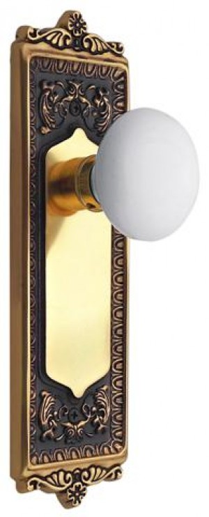 Nostalgic Egg & Dart Plate w/Porcelain Privacy