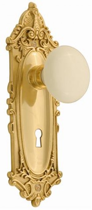 Nostalgic Victorian Plate /Porcelain Dummy Knob