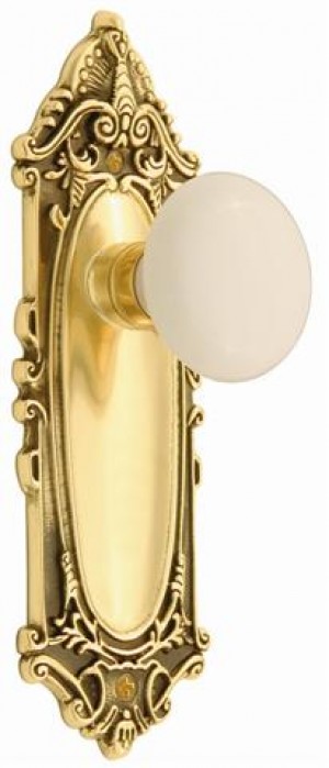 Nostalgic Victorian Plate /Porcelain Privacy Knob