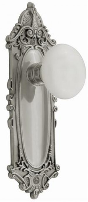 Nostalgic Victorian Plate /Porcelain Passage Knob