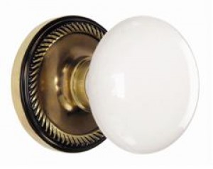 Nostalgic Porcelain Knob Privacy Knob Set