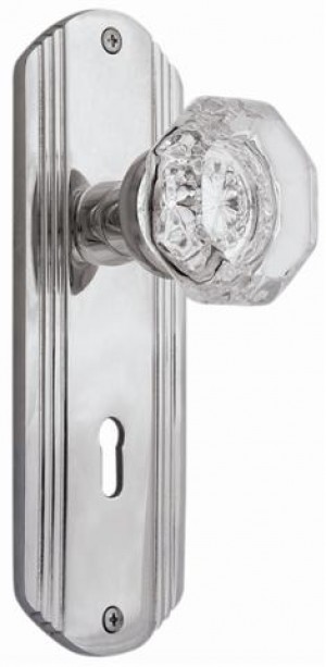 Nostalgic Deco Plate w/ Waldorf Passage Knob