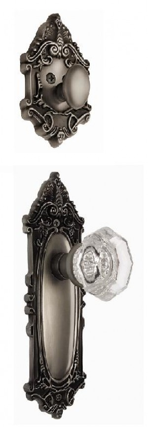 Victorian Interior Handleset w/Waldorf Knob