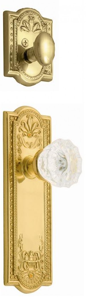 Meadows Interior Handleset w/Crystal Knob