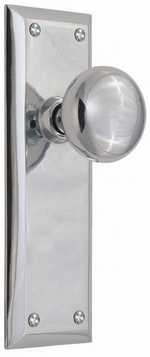 Nostalgic New York Plate w/New York Privacy Knob