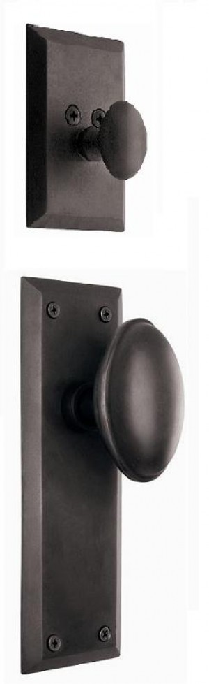 New York Interior Handleset w/Homestead Knob