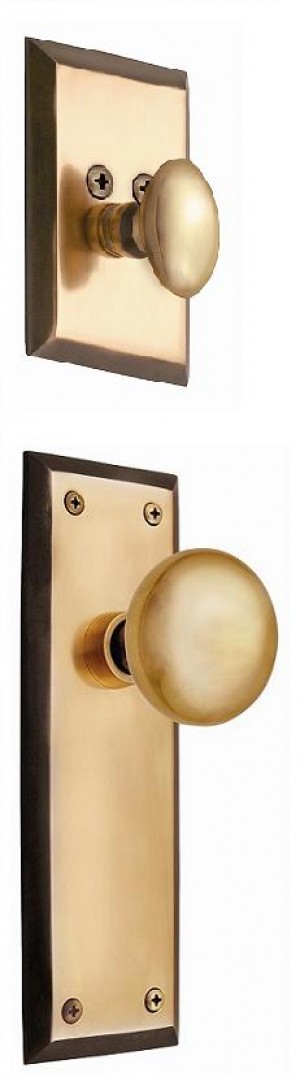 New York Interior Handleset w/New York Knob