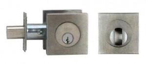 Omnia Stainless Steel Square Deadbolt - D9000S