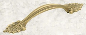 Period Brass Acanthus D8 96mm Pull