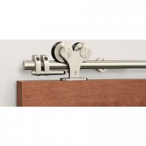Pemko W70/8 98" Straight Sliding System with W70 Hangers, Stainless Steel
