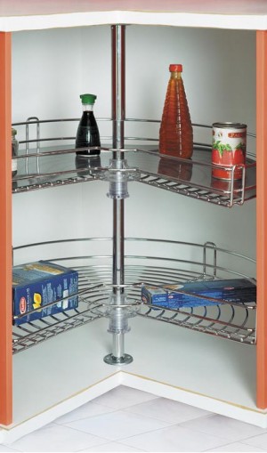 Reval 28"-32" Kidney-shaped Spiral Lazy Susan