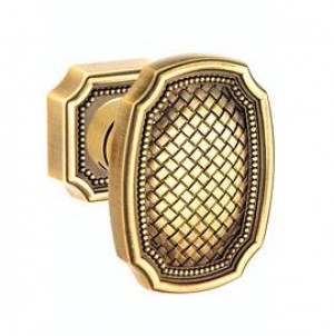 Von Morris Weave Knob w/ Small Weave Rose Passage Latch Set