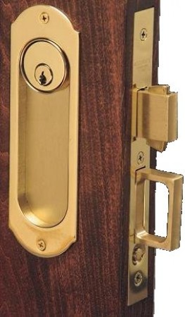 Accurate Pocket Door Lock w/Pull - 2002CPDL