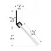 Pemko 45137 angle brush nylon gasketing door bottoms